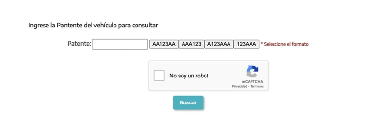 Paso 2 para consultar o cambiar el turno de la VTV en Llavallol